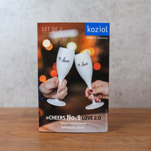 Įkelti nuotrauką į Galeriją, Taurė CHEERS No.1 &quot;LOVE&quot;, 100 ml, 2 vnt.
